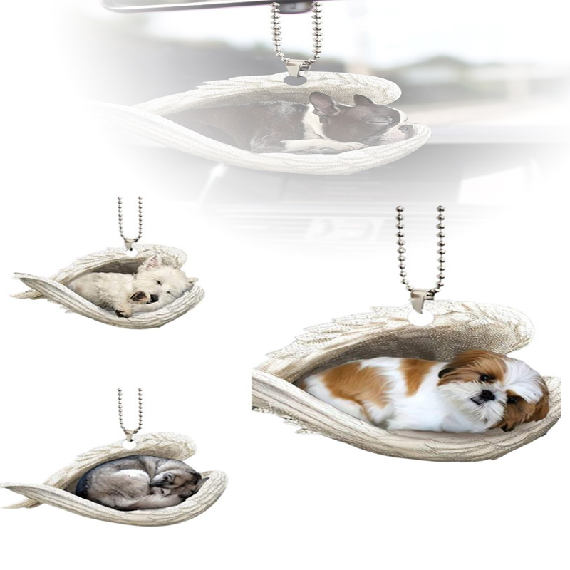 Car Accessories Mirror Hanging - 1 * Yaratıcı Uyuyan Melek Kanatlı