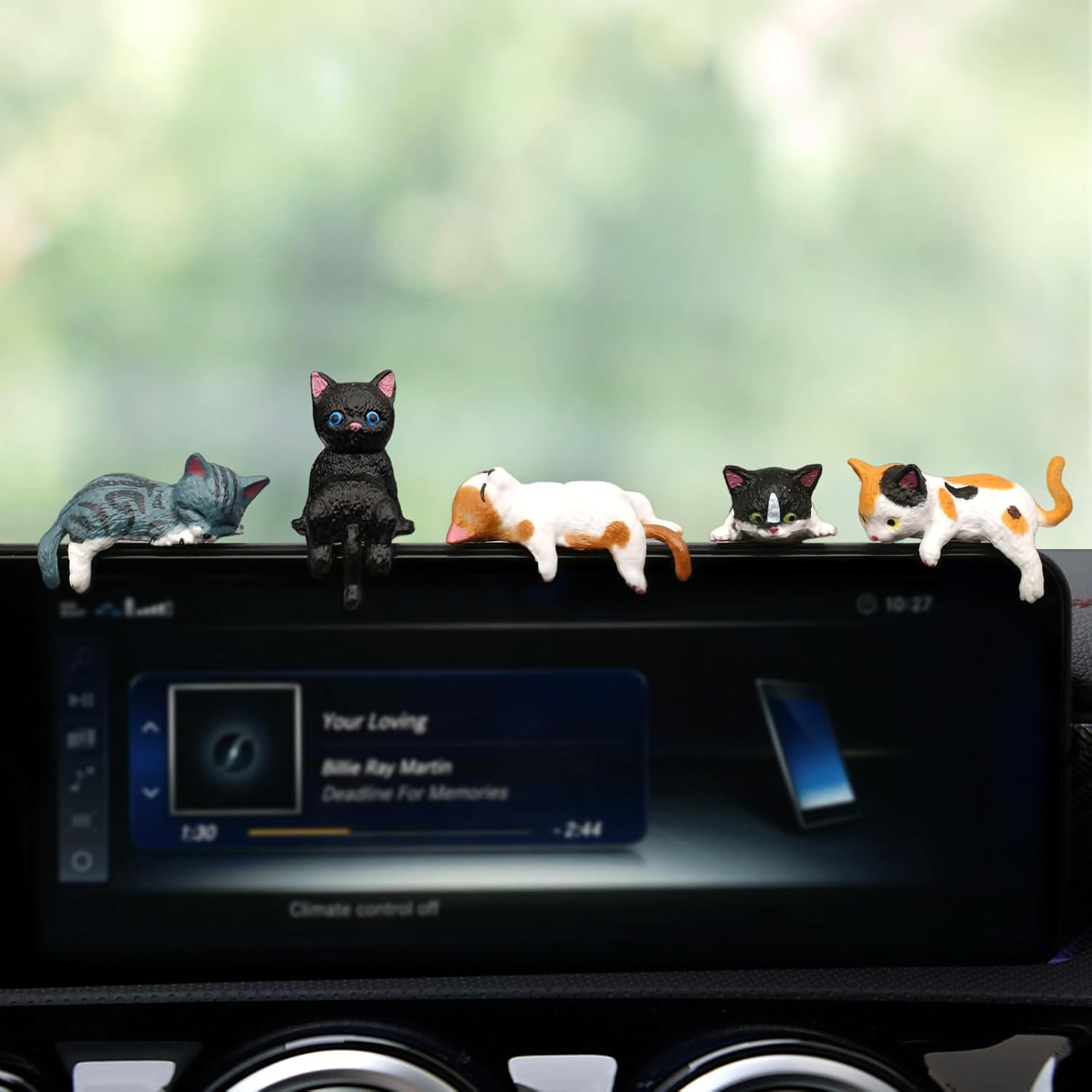 Car Accessories Mirror Hanging - Kedi Araba İç Aksesuarları 5'li Set,