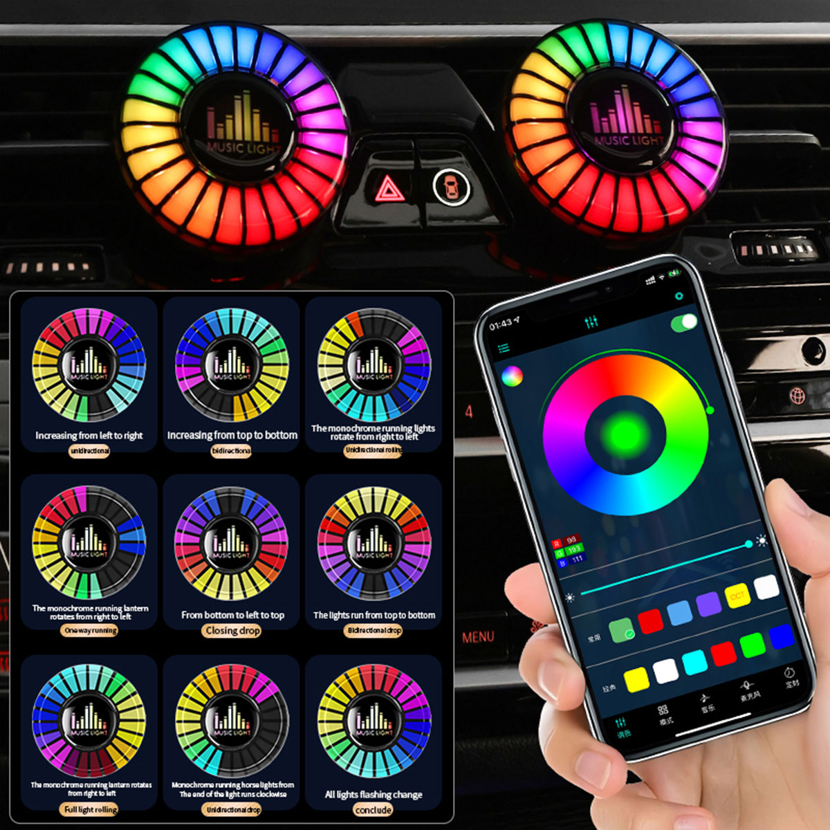 Araba Müzik Ritmi Lambası Arab - Car Air Freshener Vent incelemesi ve fiyatı