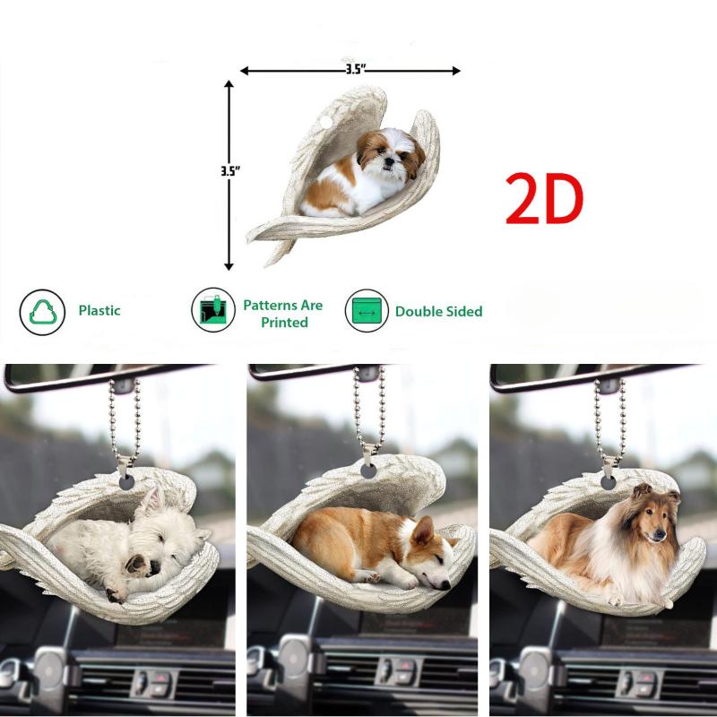 1 * Yaratıcı Uyuyan Melek Kana - Car Accessories Mirror Hanging incelemesi ve fiyatı