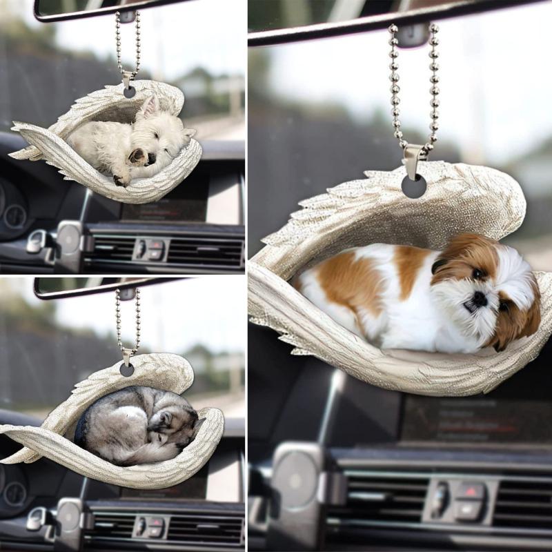 1 * Yaratıcı Uyuyan Melek Kana - Car Accessories Mirror Hanging incelemesi ve fiyatı