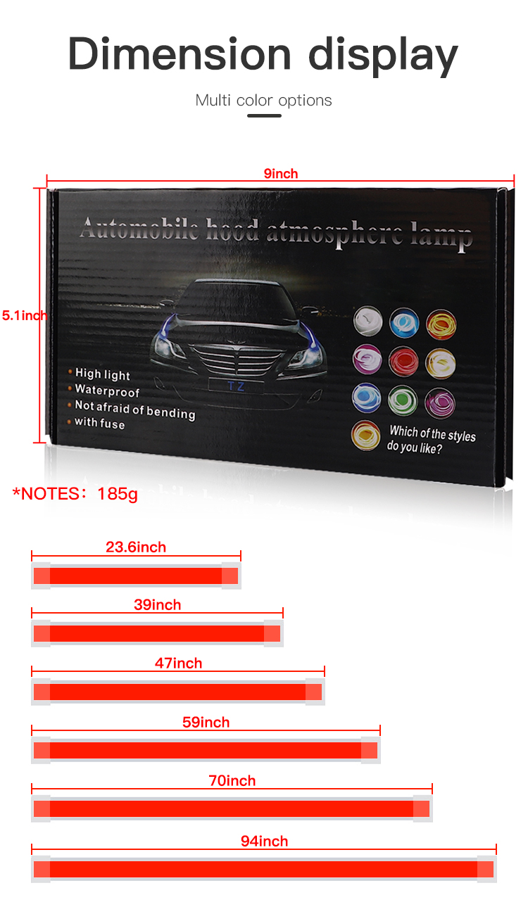 12V Beyaz Araba Kaputu Işık Şe - Led Headlight Bulbs incelemesi ve fiyatı