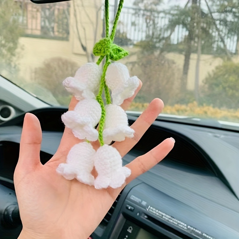 1 adet çan çiçeği el örgüsü ar - Car Accessories Mirror Hanging incelemesi ve fiyatı