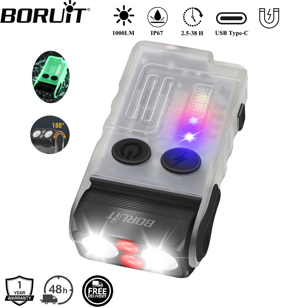BORUiT V20 Buzzer EDC LED Anah - Led Headlight Bulbs incelemesi ve fiyatı