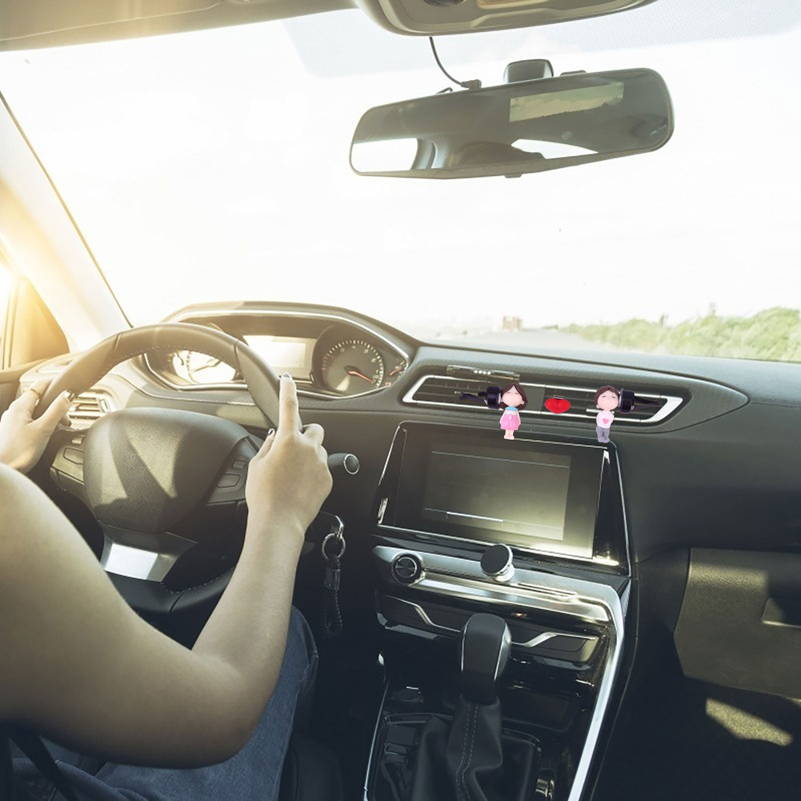 1 takım sevimli çift tasarımlı - Car Air Freshener Vent incelemesi ve fiyatı