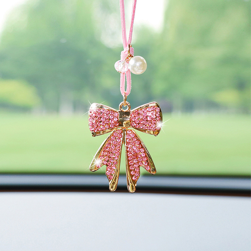 Moda Elmas İşlemeli Papyon Şek - Car Accessories Mirror Hanging incelemesi ve fiyatı
